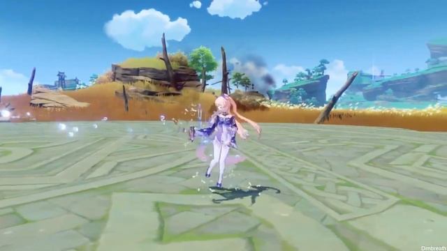 Кокоми геймплей и анимация | Genshin Impact смотреть онлайн