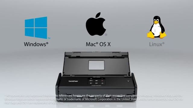 Scanner Compacto de Mesa Brother ADS-1000W смотреть онлайн