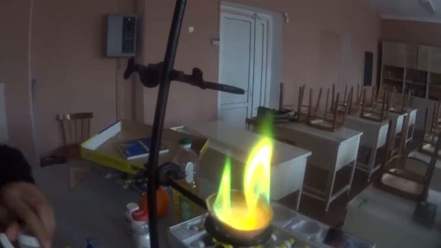 Окраска цвета пламени у горящих солей металлов смотреть онлайн