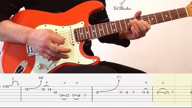Guitar Solo TAB - Comfortably Numb 1st solo | Tutorial смотреть онлайн
