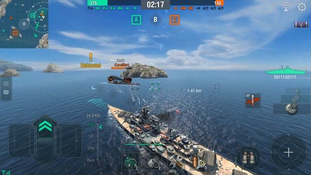 World of Warships Blitz: Линкор Tirpitz смотреть онлайн