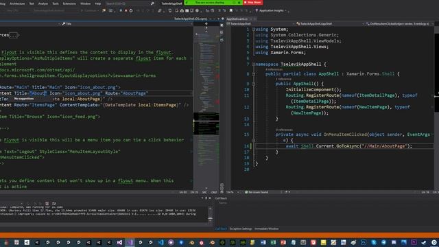 Xamarin.Forms AppShell 1 – Навигация смотреть онлайн