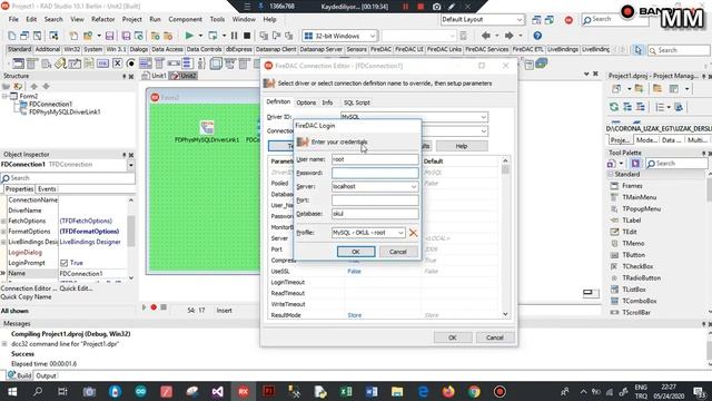 EMBERCADERO DELPHI MYSQL BAGLANTISI смотреть онлайн