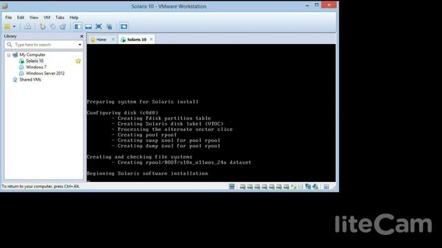 Installing Solaris 10 OS on VMware смотреть онлайн