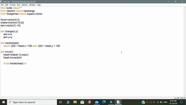 How To Create Snake ?Game In Python || खुद का Game बनाओ 8 मिनट में || #gamein_python#games#python смотреть онлайн