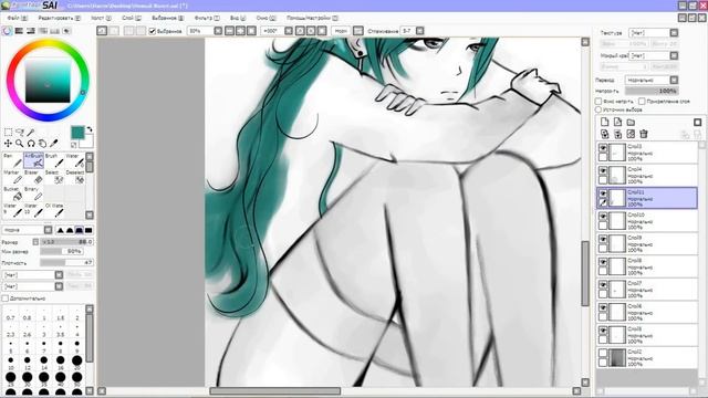 Фан Арт Аниме Девушка С Венком - Софи - Dark Heaven - как рисовать - Анастасия Метелица смотреть онлайн