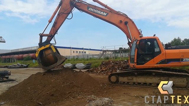 ПРОСЕИВАЮЩИЙ КОВШ ДЛЯ ЭКСКАВАТОРА смотреть онлайн