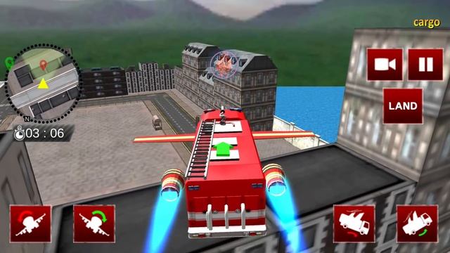 Flying Fire Truck Simulator - City Rescue Games 2020 #2 - Best Android Gameplay смотреть онлайн
