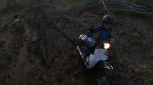 Honda Super Cub off road Kamchatka. Вечерняя грязь