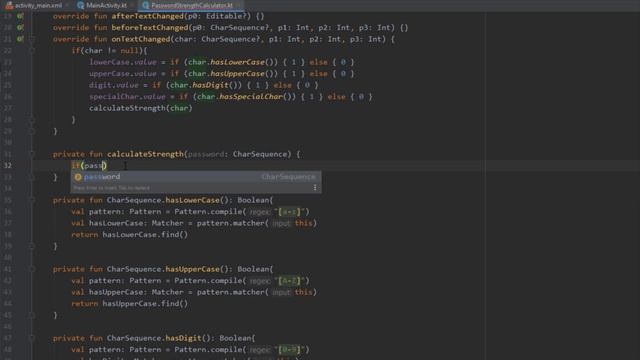 Password Strength Calculator | Android Studio Tutorial смотреть онлайн