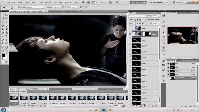 [TUTORIAL] GIF ON A GIF IN PHOTOSHOP смотреть онлайн
