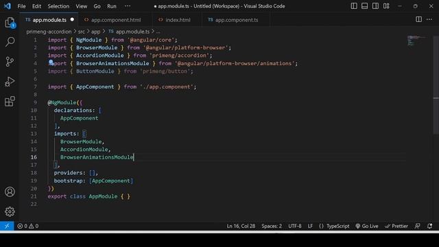 PrimeNG Accordion in Angular смотреть онлайн