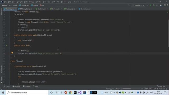 Java Programming Tutorial 44 - Deadlocks in java (in English) смотреть онлайн