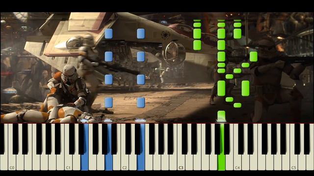 Star Wars III - Jedi Temple March | Tema de la Orden 66 (Parte 1/2) (Piano Tutorial + Partitura) смотреть онлайн