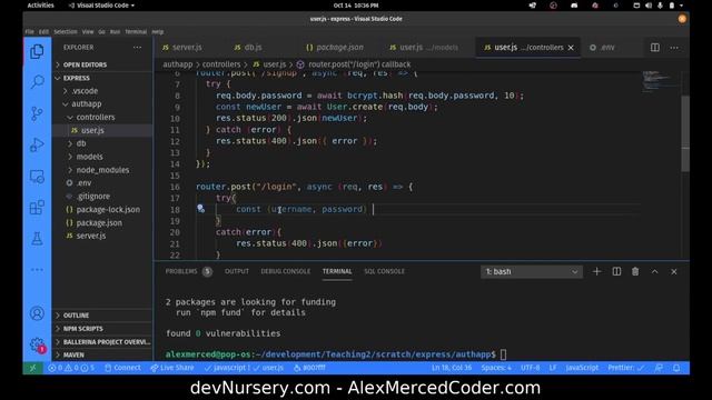 AM Coder - JWT Auth in Express from Scratch #2 - Signup and Login смотреть онлайн