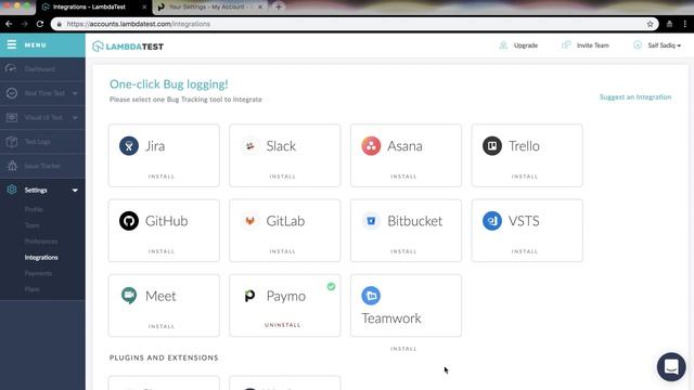 LambdaTest + Paymo Integration | One Click Bug Logging смотреть онлайн