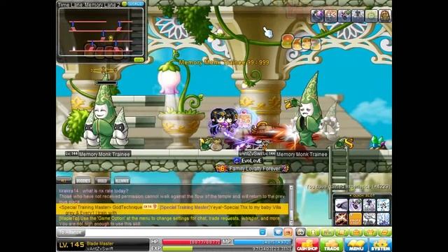 vAntZvSwift Temple of Time Post Chaos Dual Blade Gameplay Maplestory смотреть онлайн