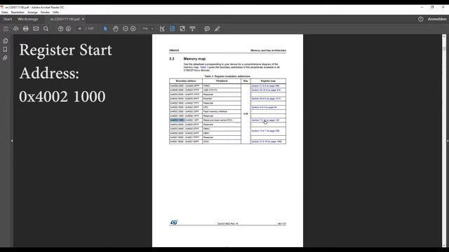 STM32F103 Cortex M3 Assembler - HowTo Find Register Addresses in Reference Manual смотреть онлайн
