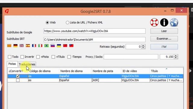 ?como DESCARGAR y usar GOOGLE2SRT para traducir subtitulos ESPAÑOL programa GRATIS? en 4 minutos смотреть онлайн