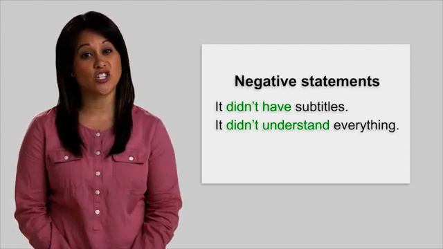 Simple past statements смотреть онлайн
