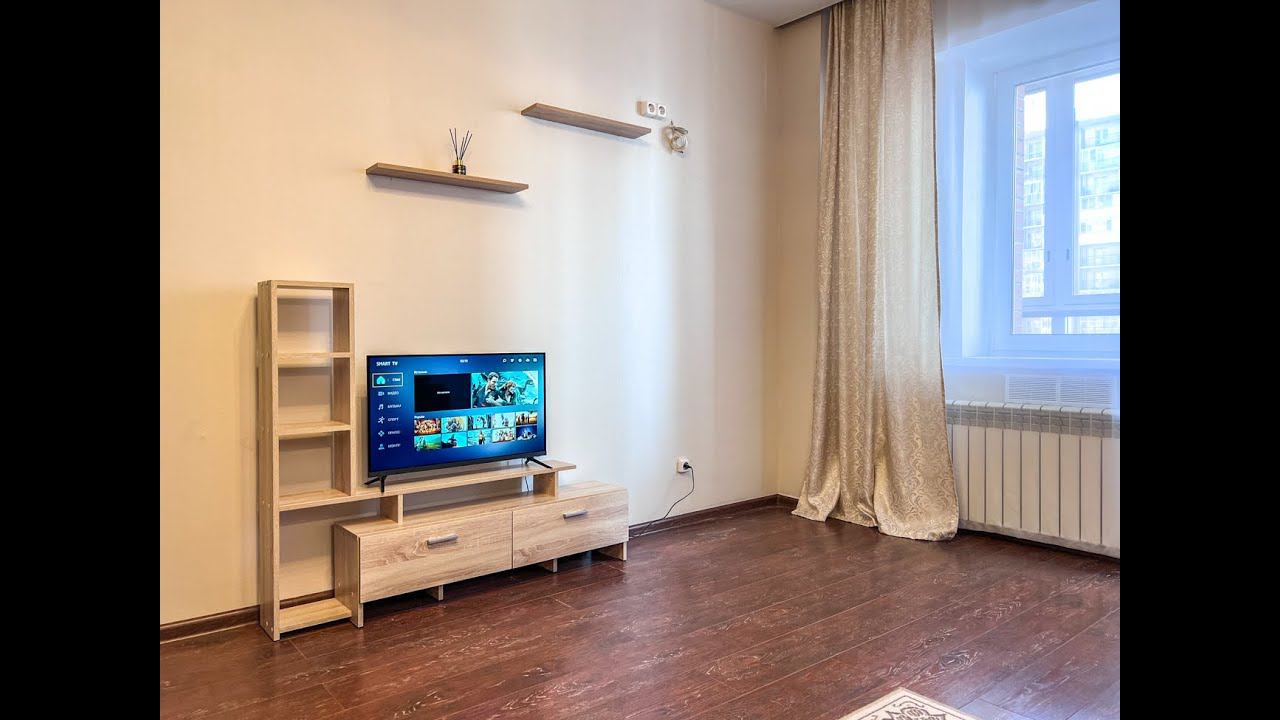 Видео-обзор 1-комнатной квартиры в ЖК "Родные Берега" (аренда) - ул. Дальневосточная, 29/1 смотреть онлайн