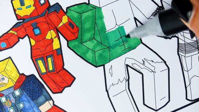 Minecraft Avengers Coloring Pages | Minecraft Coloring | Jim Yosef - Can't Wait смотреть онлайн