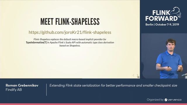 Extending Flink state serialization for better performance and smaller checkpoint size - Grebenniko смотреть онлайн