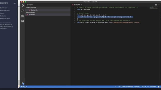 Eclipse Che sidecar demo смотреть онлайн