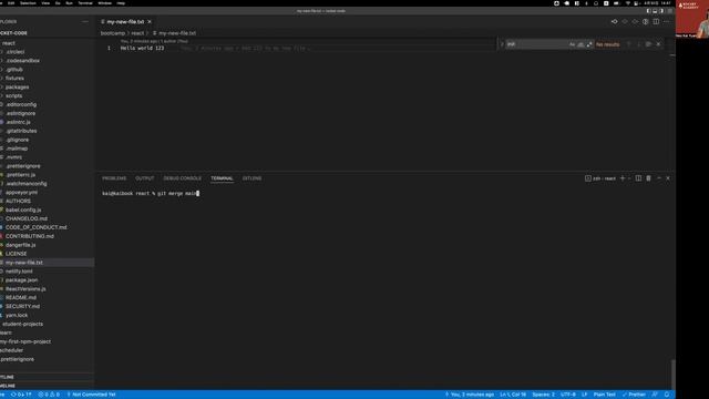 0.4.1 - Git Branches - Merge Conflicts смотреть онлайн