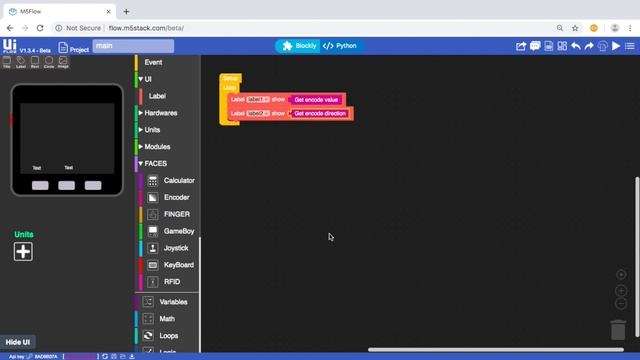 Etch a sketch With M5Stack Faces Encoder смотреть онлайн