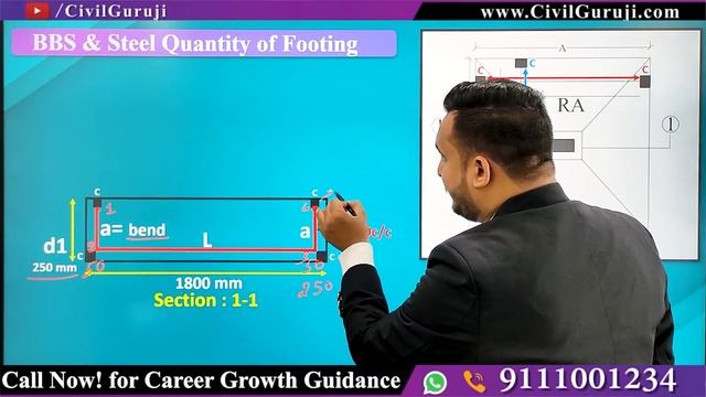 Bar Bending Schedule of Footing - How to Calculate Quantity of Steel in RCC Footing? By CivilGuruji смотреть онлайн