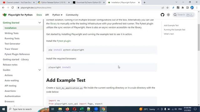 Python Playwright Beginner[2023] Part 3: Install and Setup Playwright | Python смотреть онлайн