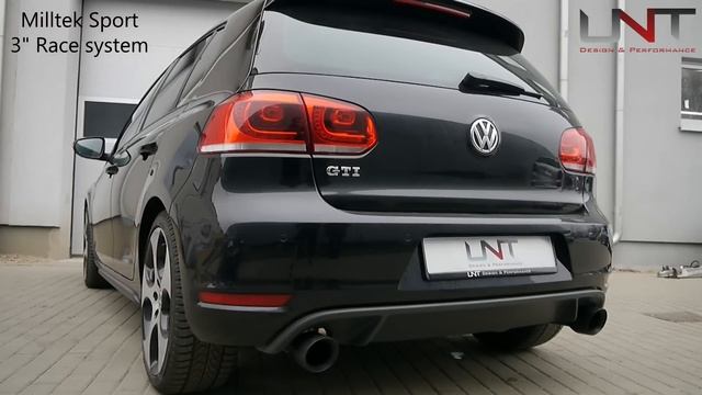 VW Golf VI 6 GTI w/ Milltek Sport Cat-back Race exhaust | Wydechowe.pl смотреть онлайн