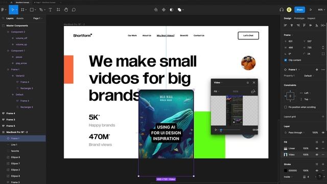 Realistic Video Prototypes | New Figma Features смотреть онлайн