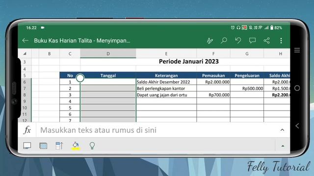 Cara Membuat Tanggal Otomatis di EXCEL Android Mudah Sekali смотреть онлайн