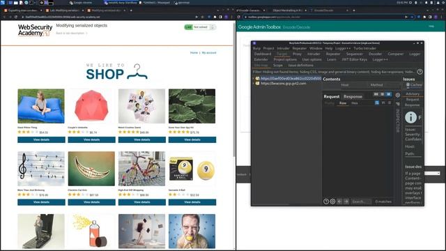 Insecure Deserialization vulnerabilities: Lab #1 by PortSwigger - Modifying Serialized Objects смотреть онлайн