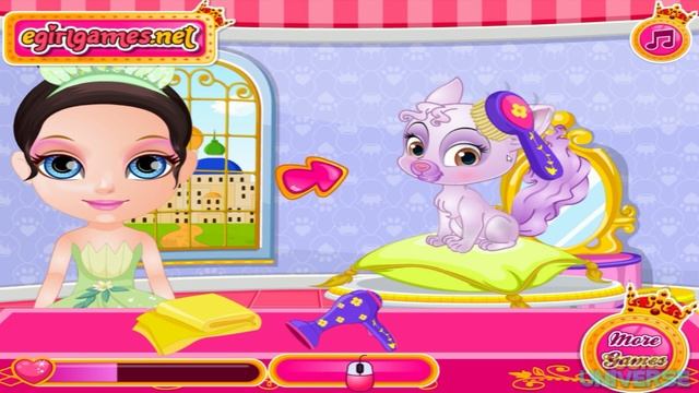? Disney Princess Palace Pets Baby Barbie Beauty Pageant and PJ Party Compilation Games смотреть онлайн