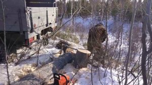 Поездка за дровами УАЗ головастик ТД27Т. / A trip for wood UAZ tadpole TD27T