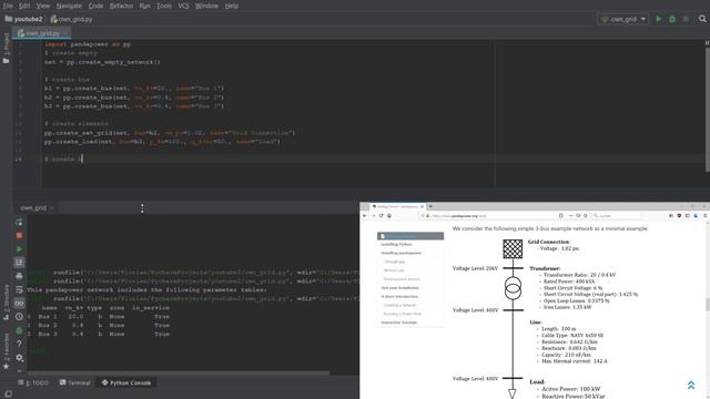 outdated - pandapower - create your own grid with the API смотреть онлайн