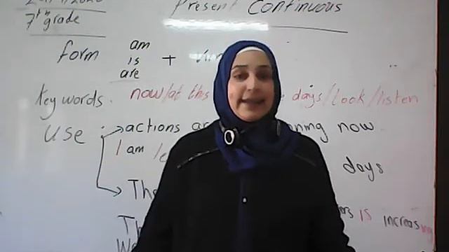الصف السابع / اللغة الانجليزية / present continuous смотреть онлайн