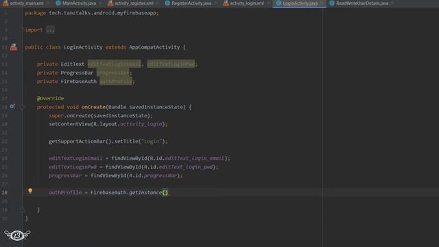 #8 Login and Registration Android App Tutorial Using Firebase Authentication - Login User смотреть онлайн