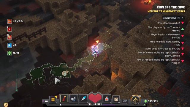 [Minecraft Dungeons]Torment Quiver daily mission（5 banners） смотреть онлайн