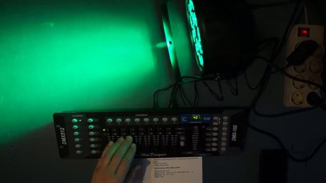 Пульт, контроллер DMX 512 C192 цветомузыка програмирование пульта Stage DMX Controller 512 C192 смотреть онлайн