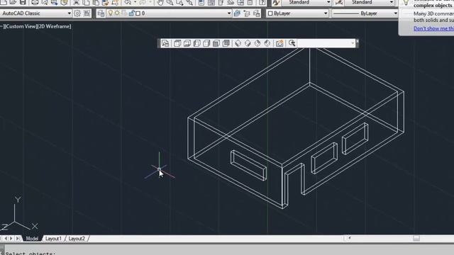 AutoCAD 3D Views and UCS (Lesson 15) смотреть онлайн