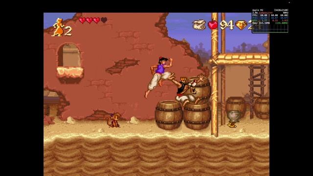Aladdin - M2 MacBook Air Gameplay - SNES Games [01] смотреть онлайн