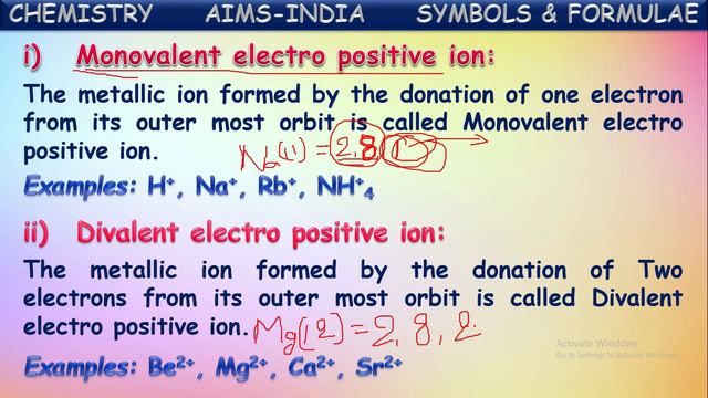7TH || SYMBOLS AND FORMULAE || PART - 03 || IONS & RADICALS || AIMS-TODAY смотреть онлайн