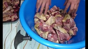 Вкусная мясная тушенка в домашних условиях. Гусиная тушенка.