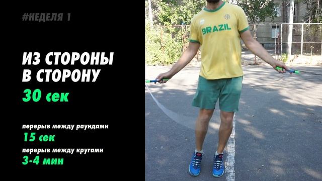 Тренировка со скакалкой день 3/неделя 1 смотреть онлайн