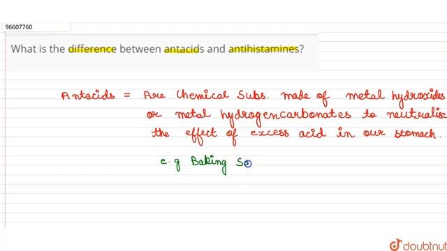 What is the difference between antacids and antihistamines? смотреть онлайн