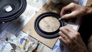 Замена подвеса динамика своими руками